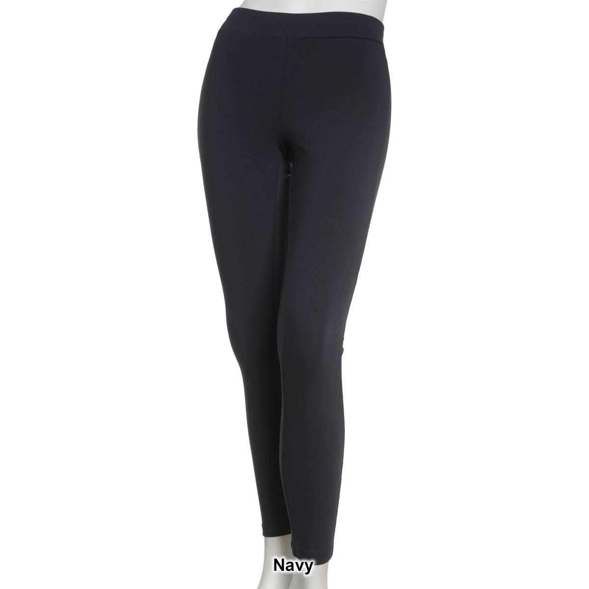 Womens HUE® Wide Waistband Blackout Cotton Leggings