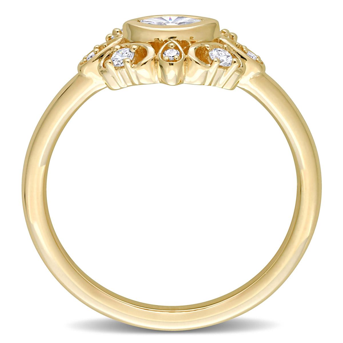 Diamond Classics™ 14kt. Gold 1/4ctw. Diamond Cluster Ring