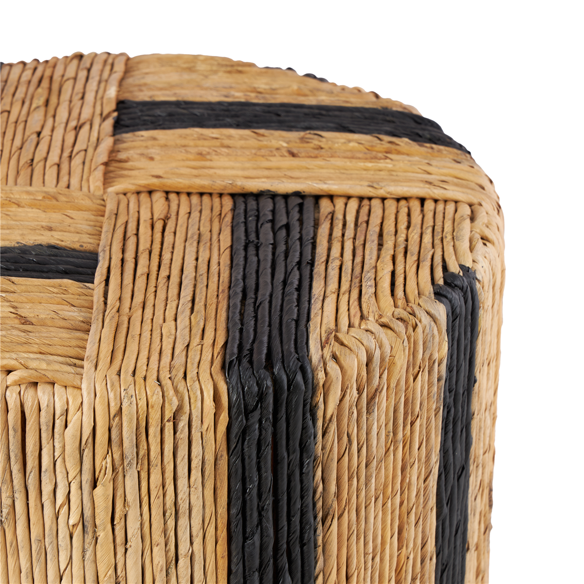 9th & Pike® Bohemian Brown Banana Leaf Accent Table