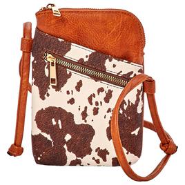 DS Fashion Cow North/South Crossbody