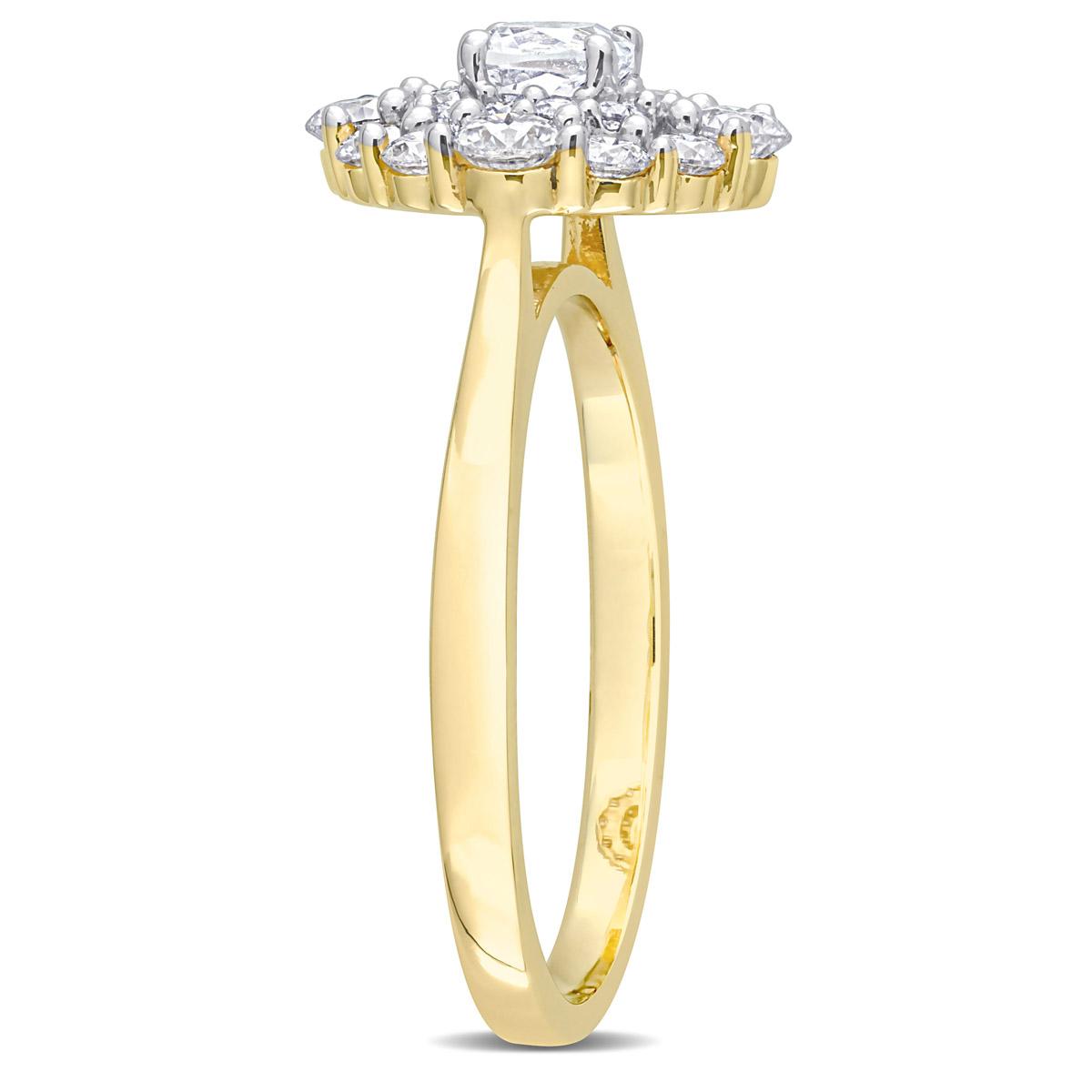 Gemstone Classics™ 10kt. Yellow Gold 1ctw. Moissanite Ring