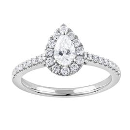 Nova Star(R) 1ctw. Lab Grown Diamond White Gold Engagement Ring