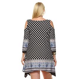Plus Size White Mark Antonia Cut-Out Shoulder Tunic