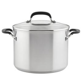 KitchenAid(R) Stainless Steel Covered Stockpot - 8qt.