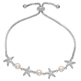 Gemstone by Gianni Argento Pearl & Starfish Adjustable Bracelet
