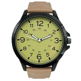 Mens Tan Easy Read Dial Quartz  Watch - MWPU06BV