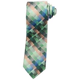 Mens Van Heusen Geometric Plaid Tie