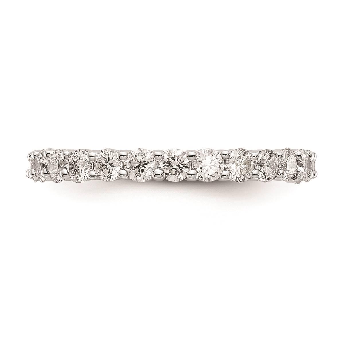 Pure Fire 14kt. White Gold Lab Grown Diamond Prong Eternity Band