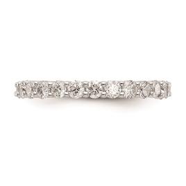 Pure Fire 14kt. White Gold Lab Grown Diamond Prong Eternity Band