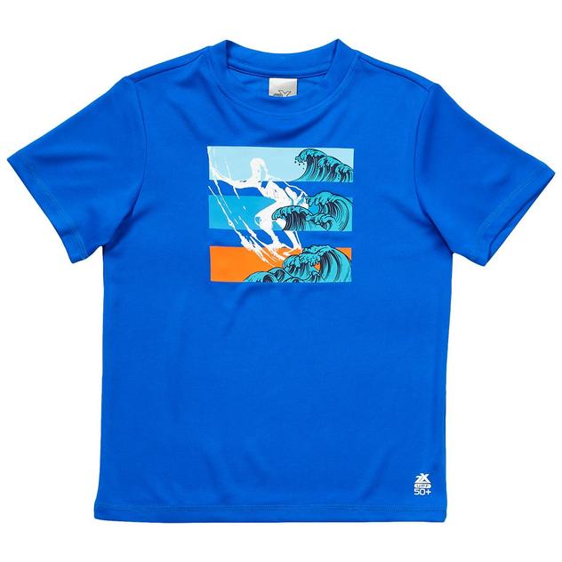 Boys (8-20) ZeroXposur Short Sleeve Rash Guard - Ocean