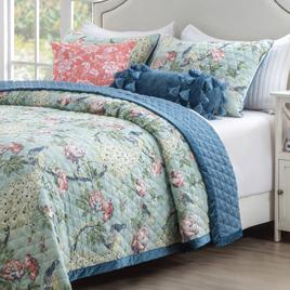 Greenland Home Fashions(tm) Pavona Enchanted Garden Quilt Set