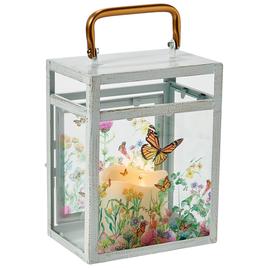 Field of Monarchs Metal LED Lantern