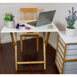 eccostyle™ Solid Bamboo Frame Folding Desk
