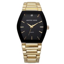 Mens Geoffrey Beene Gold-Tone Diamond Dial Watch - GBA0037GD