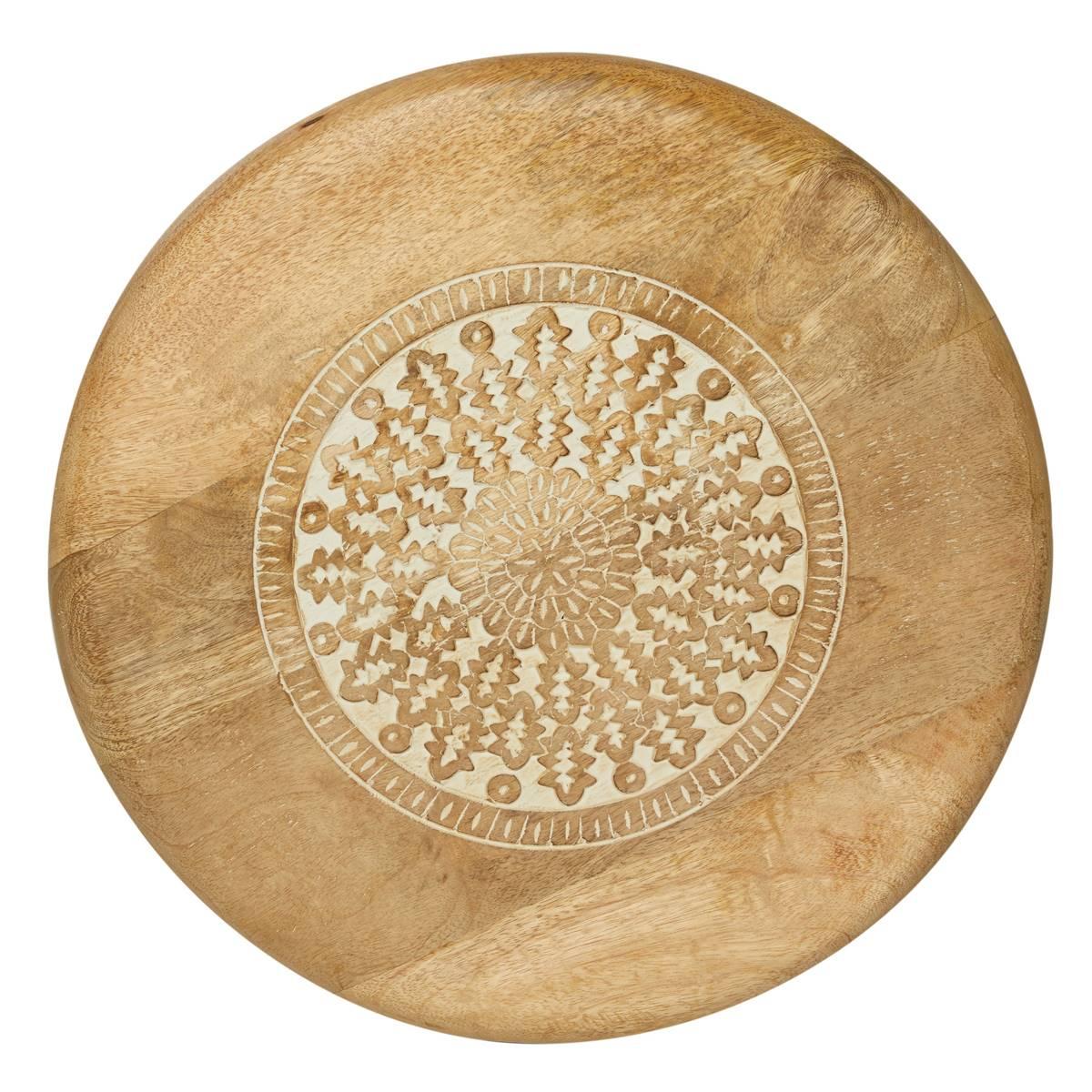 9th & Pike® Brown Wood Traditional Accent Table
