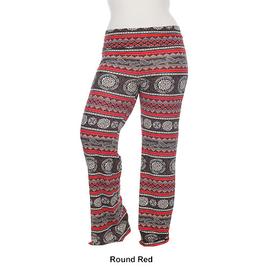 Plus Size White Mark Printed Palazzo Pants