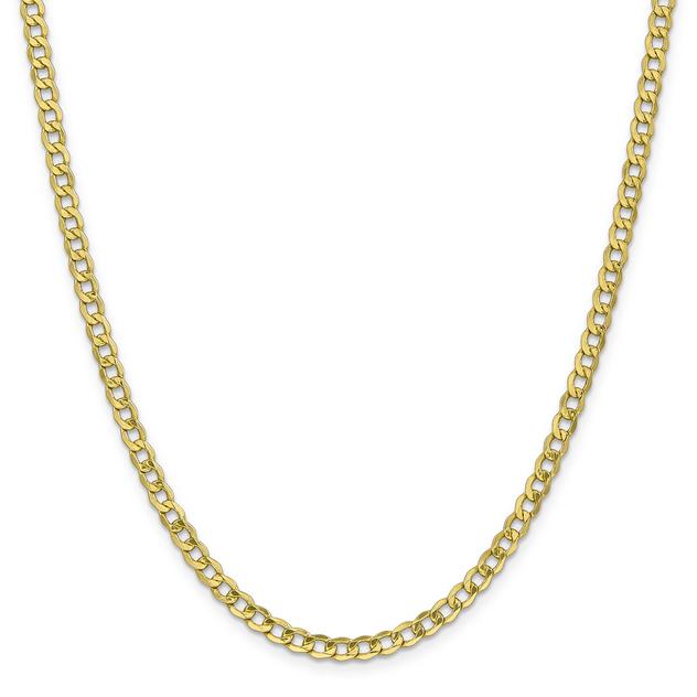 Mens Gold Classics™ 10kt. 4.3mm  22in. Semi-Solid Chain Necklace
