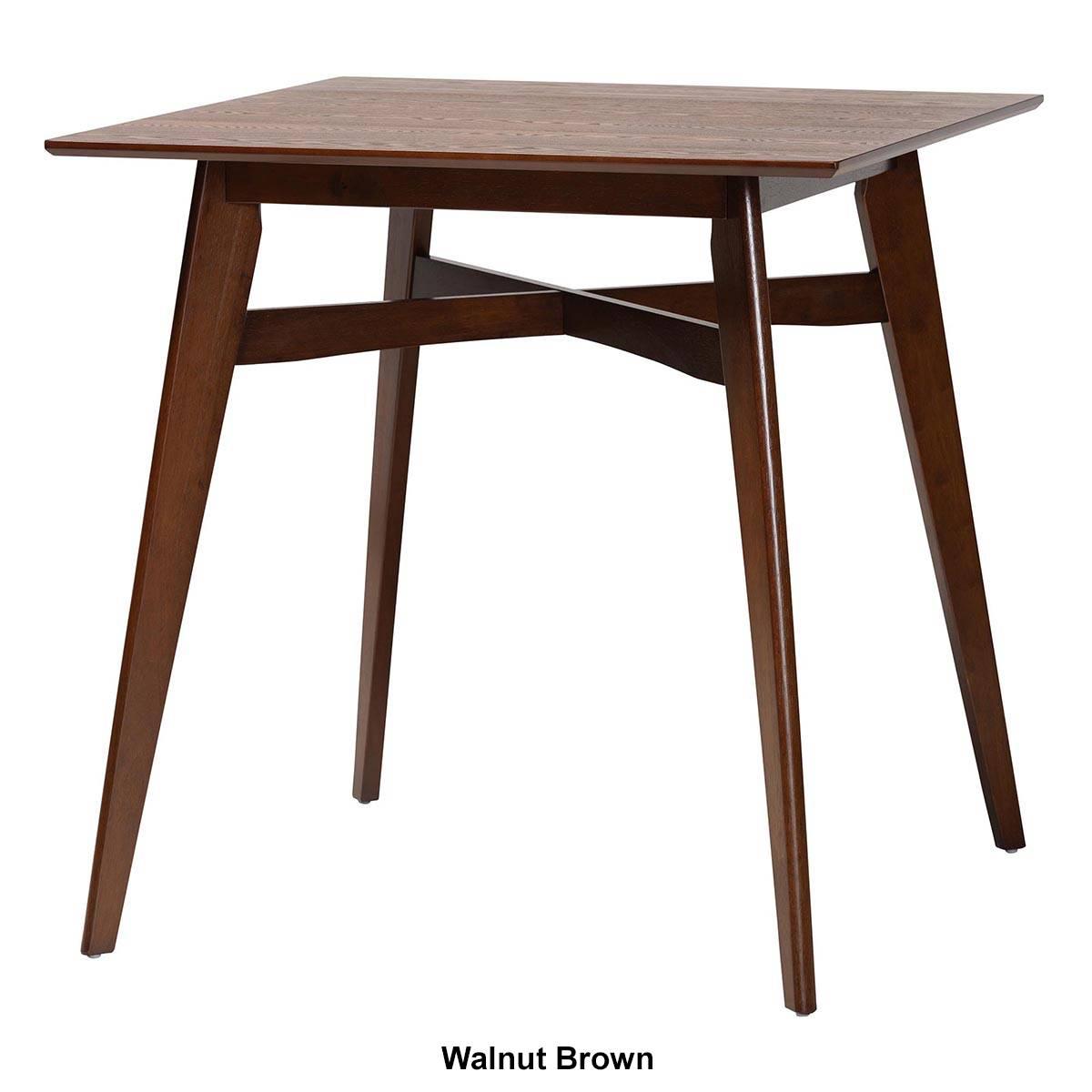 Baxton Studio Leena Mid-Century Modern Wood Pub Table