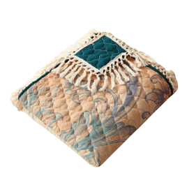 Greenland Home Fashions(tm) Eden Peacock Reversible Quilted Throw B