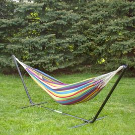 Northlight Seasonal 72in. Striped Cotton Double Brazilian Hammock