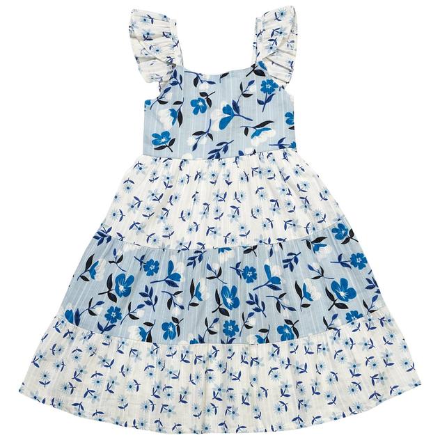 Girls (4-6x) Kiwi Twin Print Floral Dress