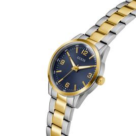 Mens Guess Two-Tone Indigo Sunray Dial Analog Watch - GW0965G4