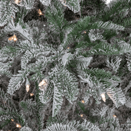 Northlight 6.5ft. Real Touch™ Pre-Lit Flocked Fir Christmas Tree