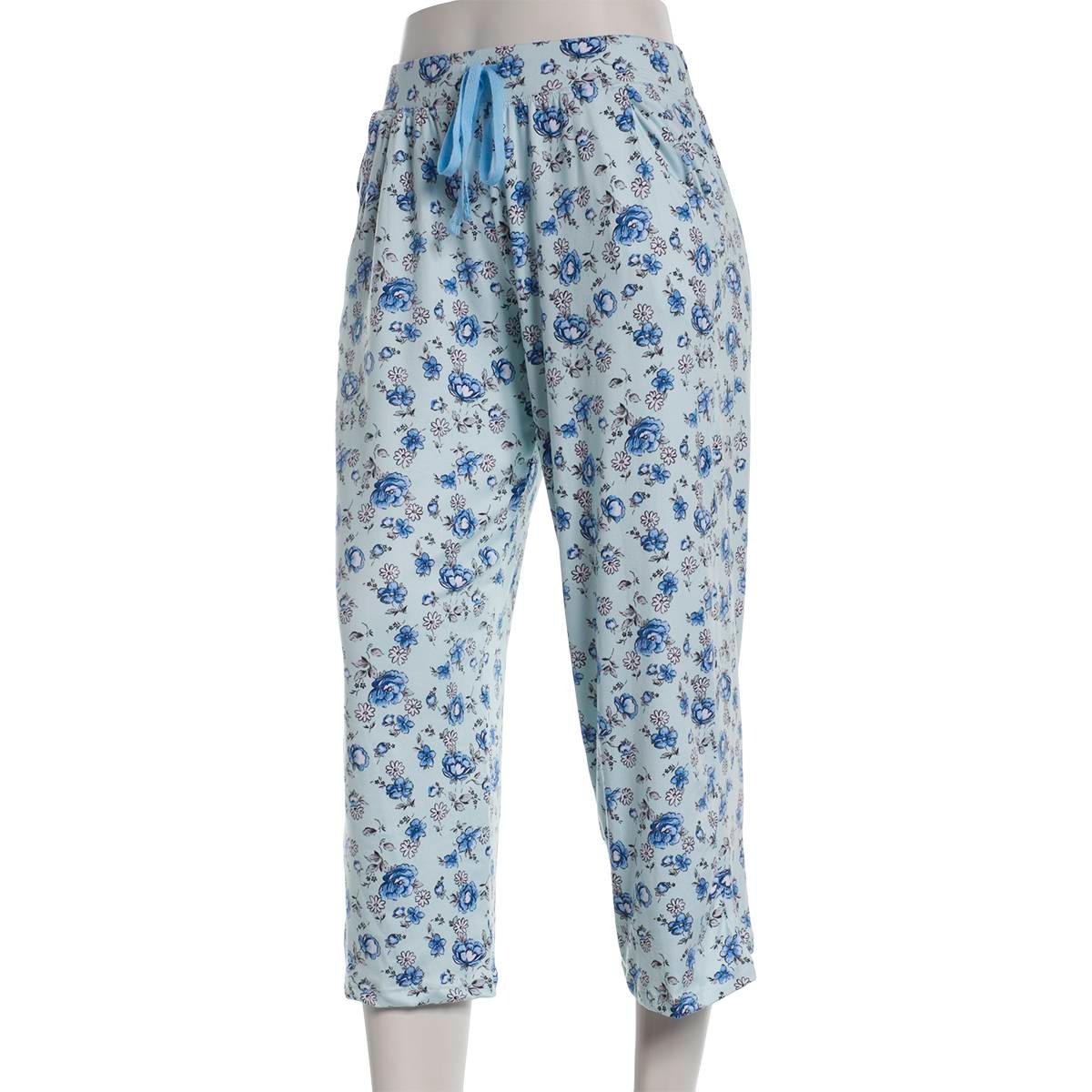 Womens Rene Rofe Ditsy Floral Capri Pajama Pants