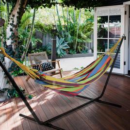 Northlight Seasonal 72in. Striped Cotton Double Brazilian Hammock