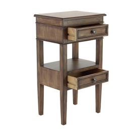 9th & Pike® Brown Pine Traditional Accent Table