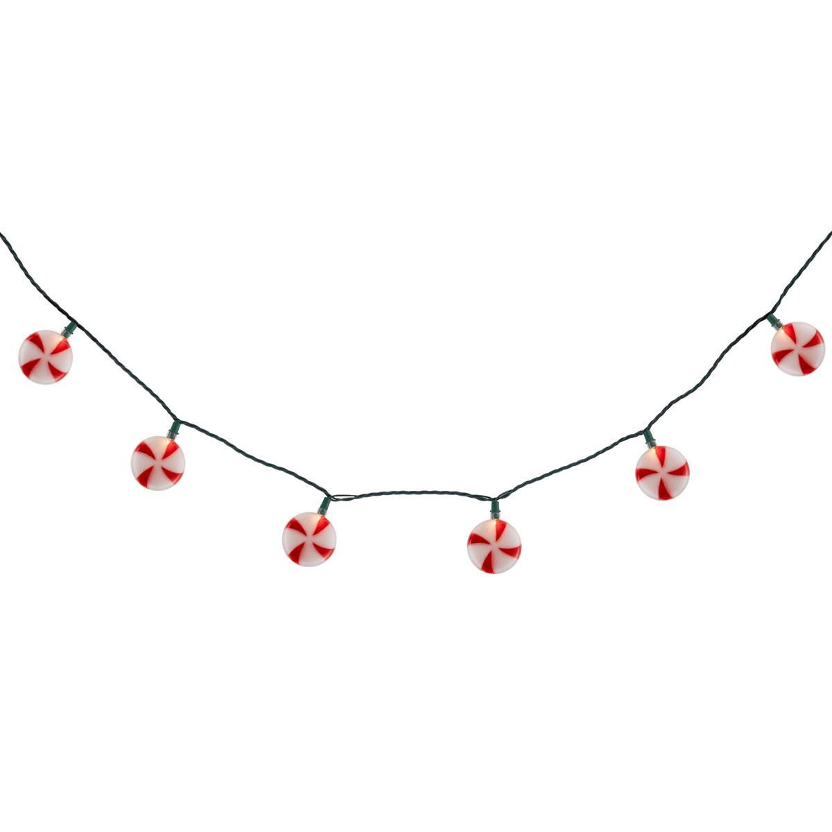 Northlight Seasonal 10ct. Peppermint Candies Christmas Lights