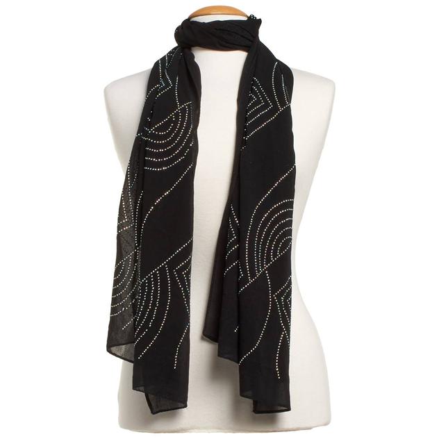 Womens Jessica McClintock Lurex Shawl Scarf
