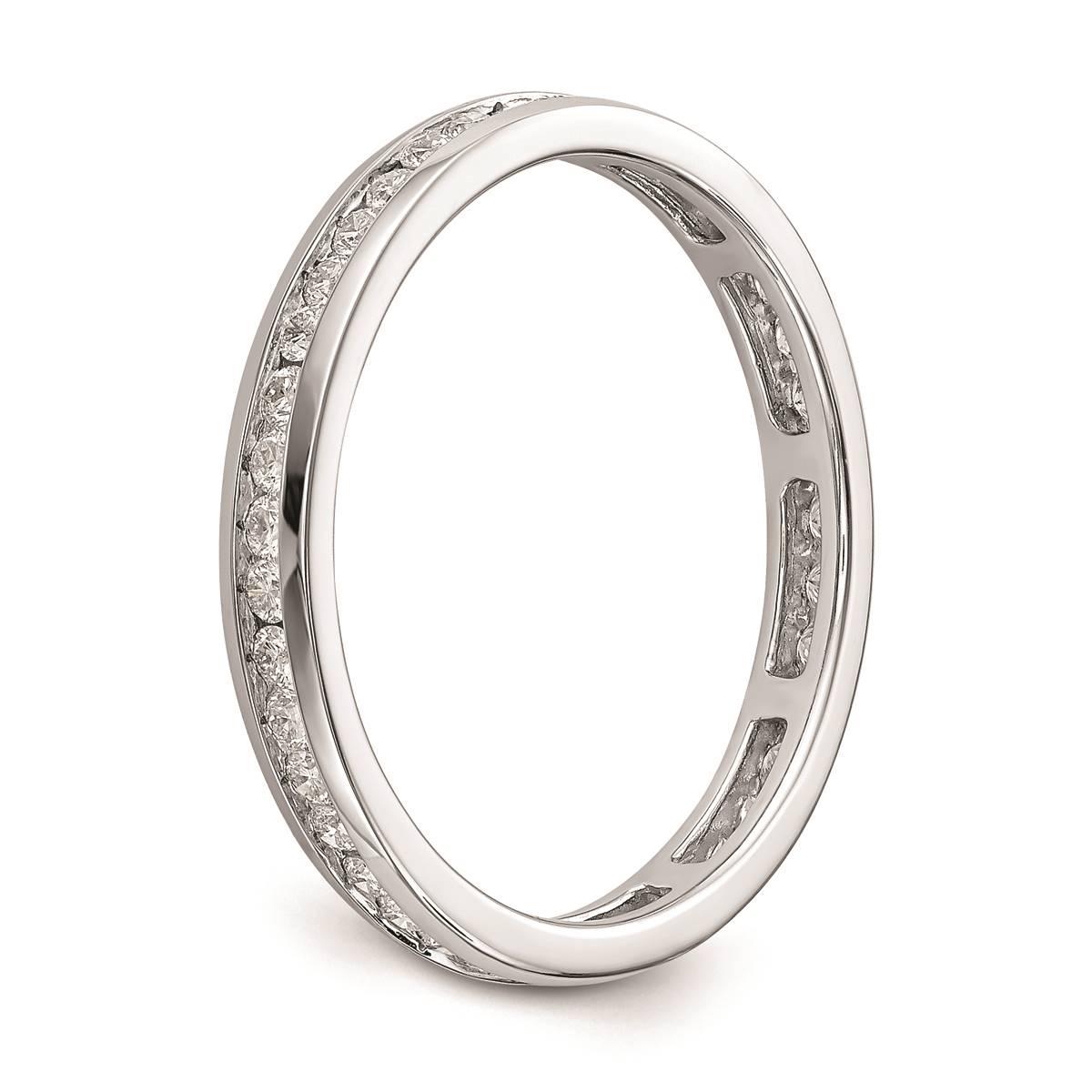 Pure Fire 14kt. White Gold Lab Grown 1/2ctw. Eternity Band