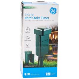 GE 6 Outlet Yard Stake Timer