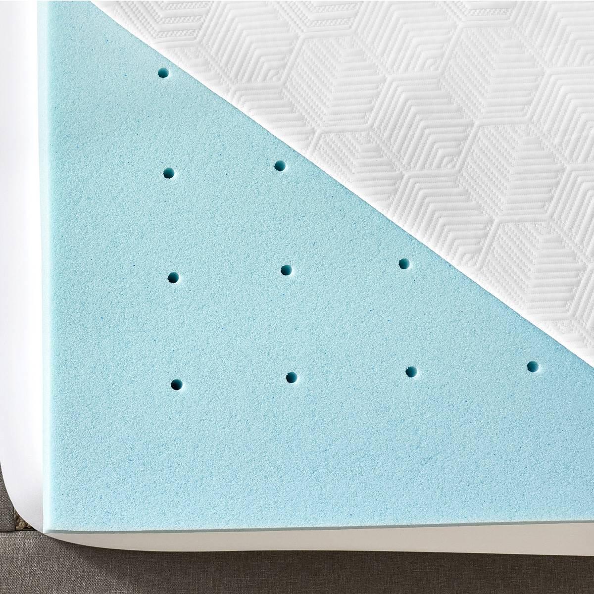 Bodipedic™ 3in. Gel-Infused Memory Foam Mattress Topper w/ Cover