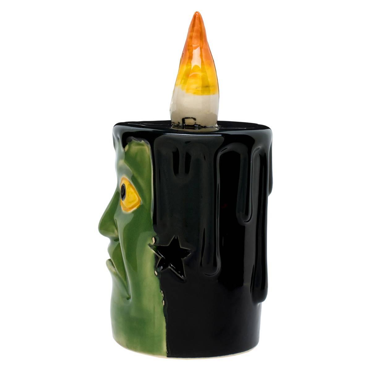 National Tree Frankenstein Porcelain LED Candle - Set of 2
