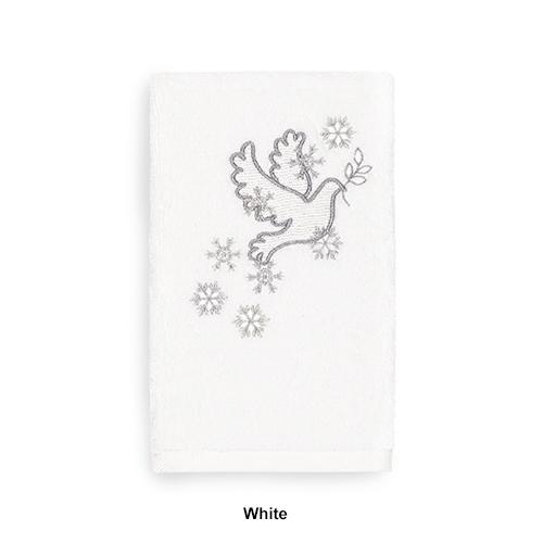 Linum Home Textiles Christmas Dove Hand Towel