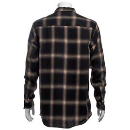 Mens Big & Tall Mountain Ridge Flannel Shirt - Black/Brown/Cream