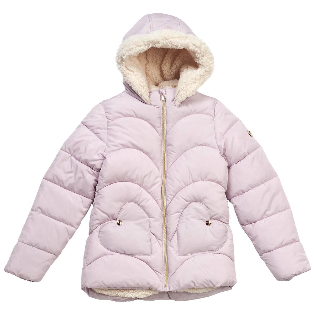 Girls (7-16) Kensie Heart Pocket Fleece Lined Jacket