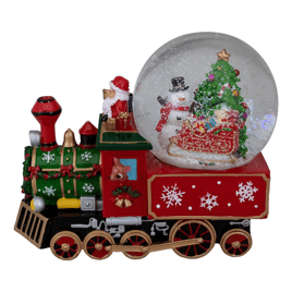 Northlight 8.5in. Green & Red Christmas Train Snow Globe