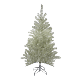 Northlight 4.5ft. Metallic Platinum Tinsel Christmas Tree