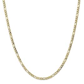 Unisex Gold Classics(tm) 10kt. 3.5mm 24in. Semi-Solid Figaro Chain