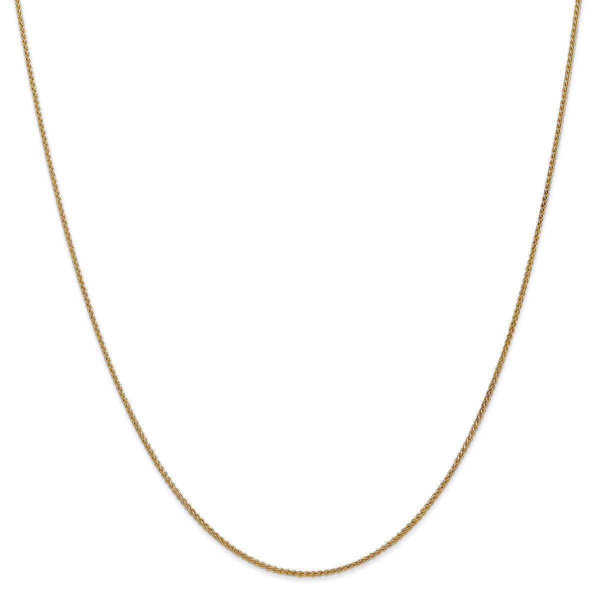 Unisex Gold Classics(tm) 1.25mm. 14k Gold Spiga Chain 14in. Necklace