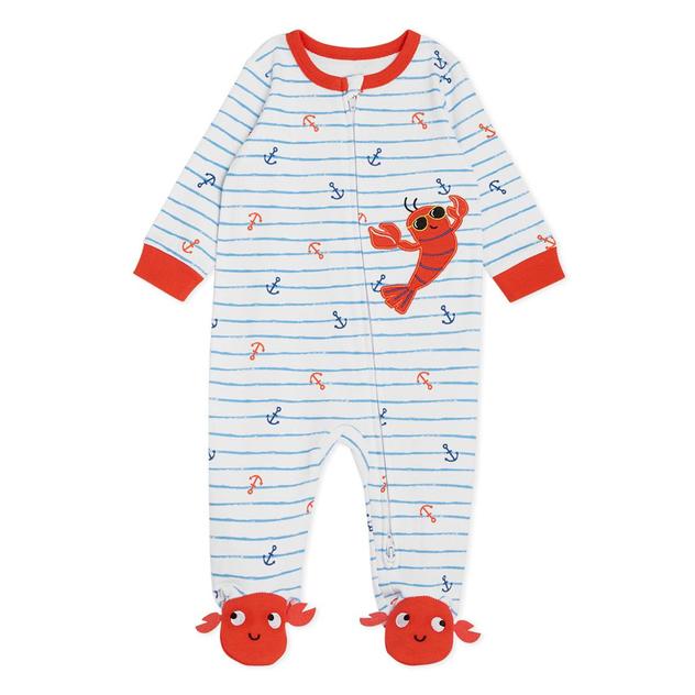 Baby Boy (NB-9M) Koala Baby Lobster & Anchor Stripe Sleep & Play
