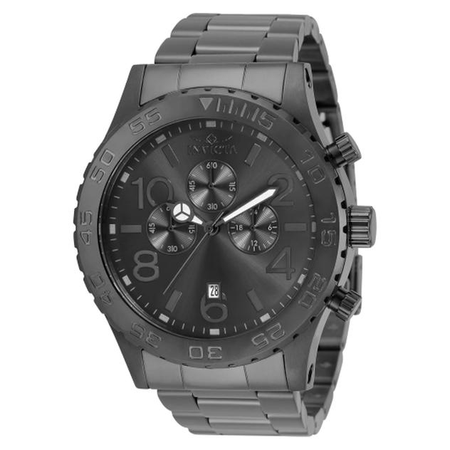 Mens Invicta Specialty Stainless Steel Gunmetal Dial Watch - 1272