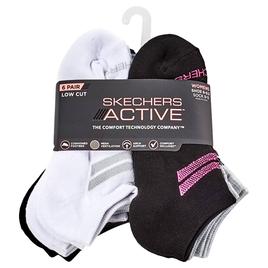 Womens Skechers(R) 6pk. Half Terry Low Cut Socks