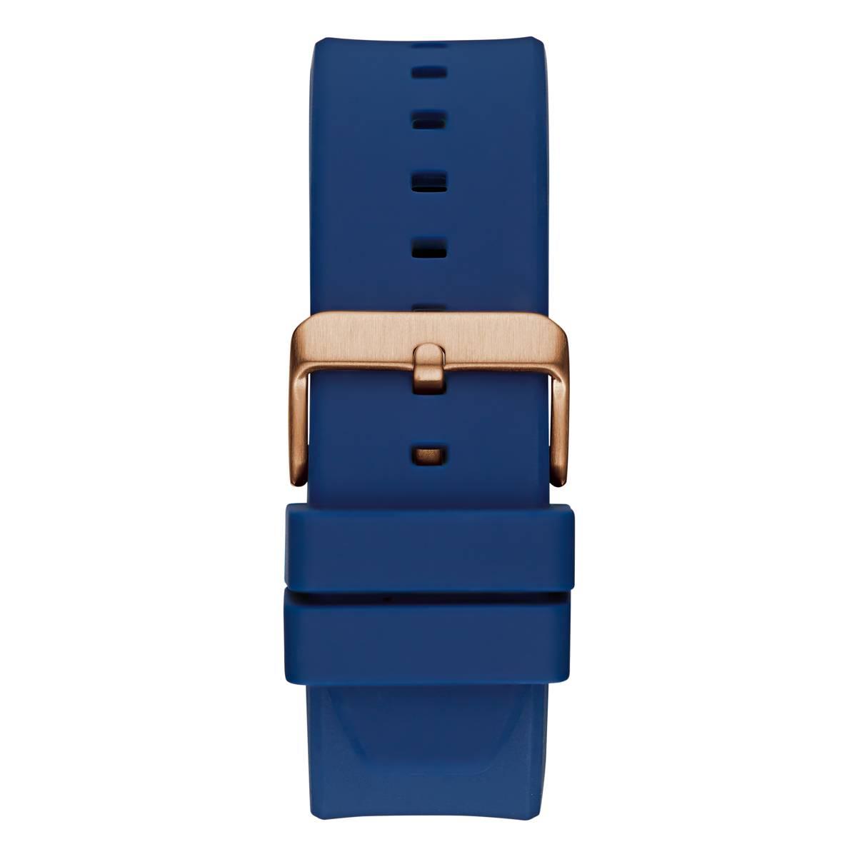 Mens Guess Watches® Blue Rose Gold Tone Watch - GW0803G2