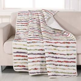 Greenland Home Fashions(tm) Bella Ruffle Reversible Quilted Throw