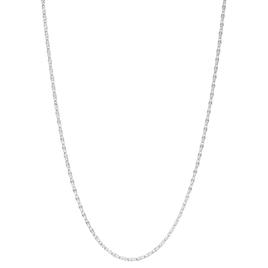 Design Collection 18in. Silver-Tone  Textured Twist Chain