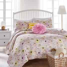 Greenland Home Fashions™ Misty Bloom Reversible Quilt Set
